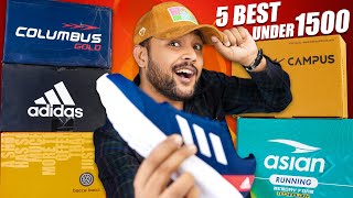 Top 5 Best Shoes Under 10002000 🔥 Asian Campus Adidas  Amazon Shoe Haul 2023  ONE CHANCE [upl. by Alidus]