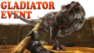 ARK GLADIATOR EVENT on the Patreon Server Ark Survival Evolved Scorched Earth [upl. by Marybeth589]