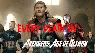 EVERY DEATH IN 37 Avengers Age of Ultron 2015 [upl. by Ashbaugh751]