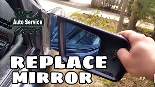 How to Replace Side RearView Mirror Мercedes w210 [upl. by Azeret]