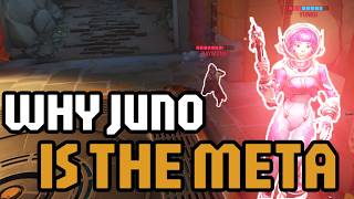 Why Juno is Hard Meta  The Most Aggressive Backline in Overwatch [upl. by Freya]