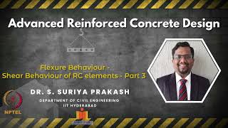 Flexure Behaviour  Shear Behaviour of RC elements  Part 3 [upl. by Nanice498]