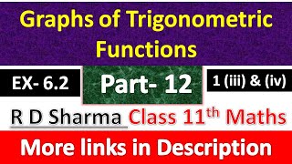 Graphs of Trigonometric Functions  Class 11th Maths R D Sharma Solution  Chapter 6  Part 12 [upl. by Guidotti989]