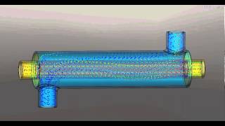 Intercambiador de calor con flujo en paralelo  Simulación [upl. by Anny684]