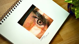 drawing hyper reslistic eye  Time lapse  Vinay art studio [upl. by Kilgore]