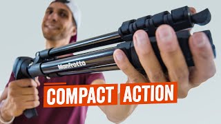 Manfrotto Compact Action  BEST TRAVEL TRIPOD [upl. by Hinkel]