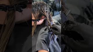 Braided balayage lowlight technique fallhair haircoloring lowlightplacement hairsalon [upl. by Filberto930]