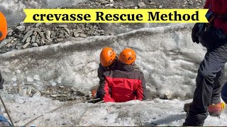 Crevasse Rescue Method  Koi Crevasse Me Gir Jaye to Use Kaise Bachaye  Crevasse Rescue  Rescue [upl. by Stodder125]