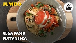 Wat eten we Vega pasta puttanesca [upl. by Scevour]