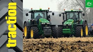 John Deere 7310R vs 8320R im tractionVergleichstest [upl. by Merete]