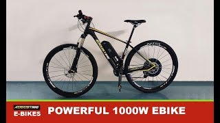 E Bike 1000 watt 48 volt conversion kit Very Fast Carbon Electric bike [upl. by Roach]