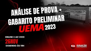 ANÁLISE DE PROVA UEMA 2023 [upl. by Ralyks]