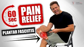 Relieve Plantar Fasciitis Pain In Just 60 Seconds AT HOME [upl. by Vlada116]