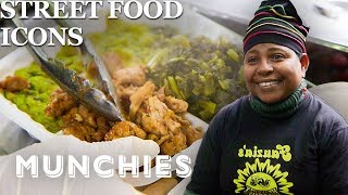 The Jerk Chicken Queen of the Bronx  Street Food Icons [upl. by Annairol260]