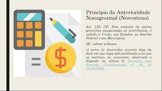 Limitações Constitucionais ao Poder de Tributar  Princípio da Anterioridade Tributária  Parte 1 [upl. by Vincelette]