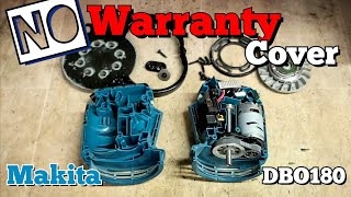 Repairing a Warranty Makita DBO180 sander but the warranty dosent cover abuse [upl. by Hough]