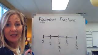 4th Grade  Equivalent Fractions on a Number Line [upl. by Notgnirrab]