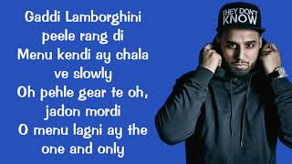 Satisfya lyrics Imran khan  Gaddi Lamborghini  lyrics video [upl. by Annwahsal]