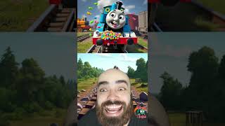 SCARY CURSED THOMAS THE TANK ENGINE NO YES CHALLENGE PART 4 [upl. by Tserrof]