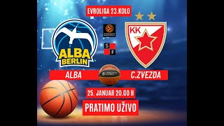 ALBA  CZVEZDA KOŠARKA EVROLIGA 25 Januar 2000 h  PRATIMO UŽIVO [upl. by Meesan]