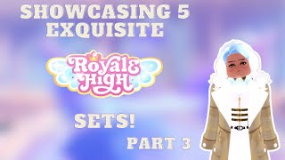 Showcasing 5 Exquisite Royale High Sets  Part 3 [upl. by Sergeant]