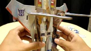 G1 STARSCREAM 3D Jigsaw Puzzle EmGos Transformers Reviews N Stuff [upl. by Wilfreda]