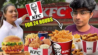 I only ate KFC for 24 HOURS Challenge🍗🍔  Food Challenge [upl. by Goldin]