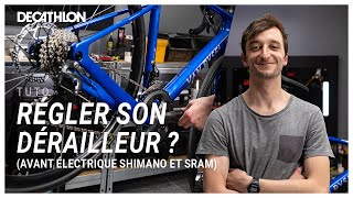 TUTO  Comment régler le dérailleur avant électrique sur un vélo route  🚲 I Decathlon [upl. by Adnoryt]