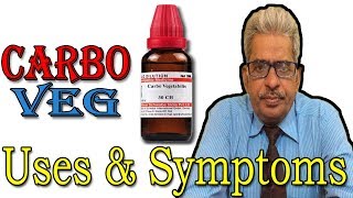 Carbo Veg in Hindi  Uses amp Symptoms in Homeopathy by Dr PS Tiwari [upl. by Corella]