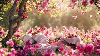 Pink Picnic Summer 2024 Flowers Ambience Calming Relax Study Instrumental [upl. by Anairad588]