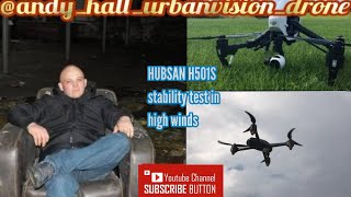 hubsan h501s drone stability in strong wind test [upl. by Ylim294]