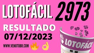 🍀 Resultado Lotofácil 2973 [upl. by Divadleahcim]