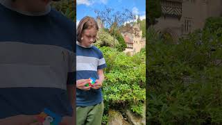 Solving a cube at Cragside house and gardens cragside rubikscube [upl. by Ilhsa]