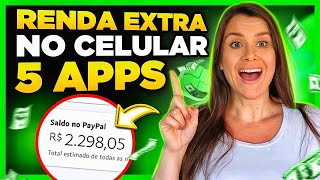 RENDA EXTRA Pelo CELULAR 5 APPS Para GANHAR DINHEIRO Via PIX e PAYPAL APPS Para GANHAR DINHEIRO🤑 [upl. by Groark711]