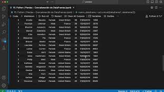 620 Python  Pandas  Concatenación de DataFrames [upl. by Greiner]