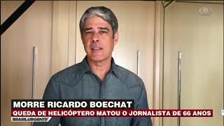 William Bonner presta homenagem a Ricardo Boechat [upl. by Rehsa]