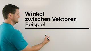 Winkel zwischen Vektoren Beispiel Dreieck Innenwinkel bestimmen  Mathe by Daniel Jung [upl. by Htor]