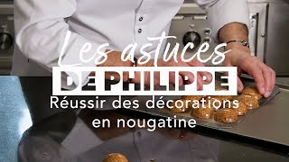 Comment réussir des décorations en nougatine [upl. by Nalliuq]