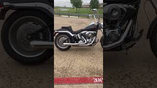 Harley FXSTC Softail Custom with Bassani Road Rage 2 into 1 exhaust [upl. by Niltyak]