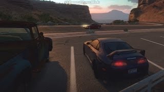 Forza Horizon  1000HP ProEFI Supra vs 1000HP 56 Ford F100 amp Untuned RX7 [upl. by Hakilam]