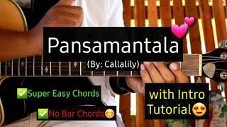 Pansamantala  Callalily Super Easy Chords Guitar Tutorial [upl. by Canada]