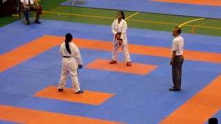 JUNIOR FEMALE KUMITE 59KG CLARESTA TAUFANBANTENaka VS CEYCO HUTAGALUNGDKIao [upl. by Yrok]