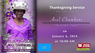 Thanksgiving Service for the life of Mother Arinelle Avel Chambers quotSister Ivyquot [upl. by Devy]