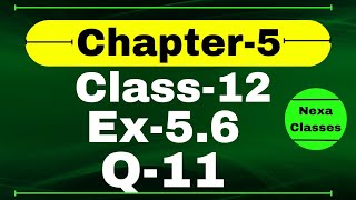 Class 12 Ex 56 Q11 Math  Differentiability  Q11 Ex 56 Class 12 Math  Ex 56 Q11 Class 12 Math [upl. by Dorothea]