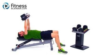 At Home Upper Body Workout  Comprehensive Superset Upper Body Workout [upl. by Bartko]