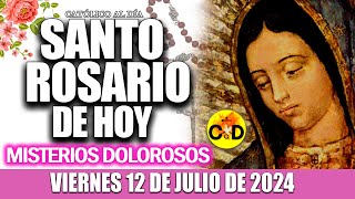 EL SANTO ROSARIO DE HOY VIERNES 12 DE JULIO de 2024 MISTERIOS DOLOROSOS EL SANTO ROSARIO MARIA [upl. by Shanahan]