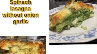 Easy spinach lasagna recipe [upl. by Atnad602]