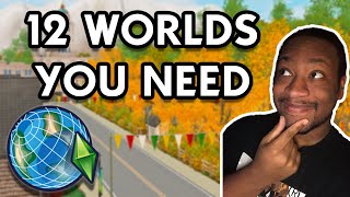 12 CUSTOM WORLDS YOU NEED FOR THE SIMS 3 [upl. by Fredric]