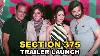 Section 375 Trailer Launch Complete Event  Akshaye Khanna Richa Chadha  Ajay Bahl [upl. by Vernen]