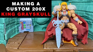 Masters of the Universe Origins Custom 200X King Grayskull [upl. by Heise419]